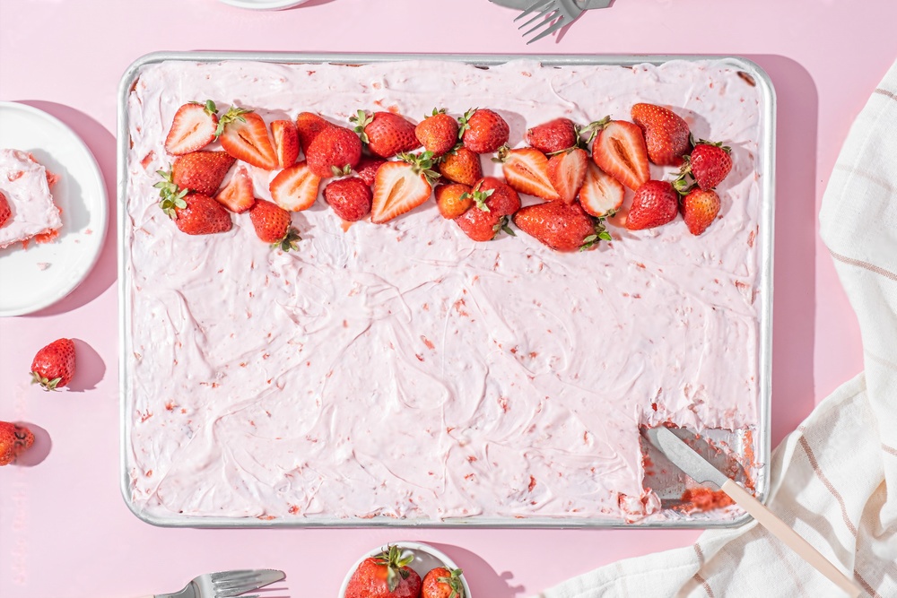 Strawberry Sheet Cake