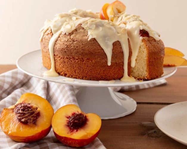 Peach Pecan Pound Cake