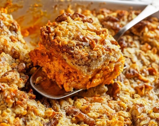 Pumpkin Dump Cake with Yellow Cake