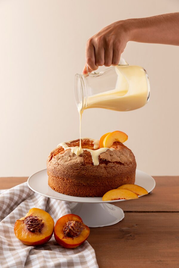 Peach Pecan Pound Cake