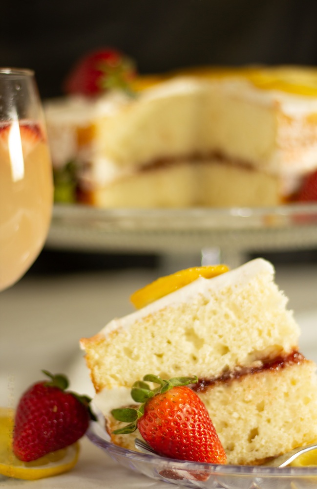 Lemon Strawberry Cake