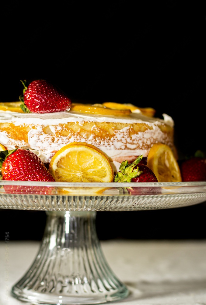 Lemon Strawberry Cake