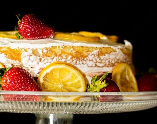 Lemon Strawberry Cake