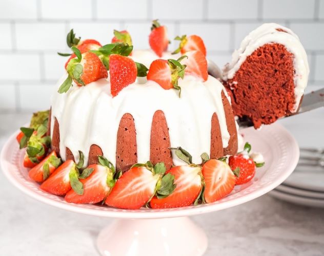 Strawberry Pound Cake